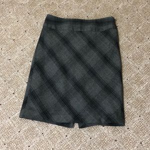 The Limited Gray and Black Pencil Skirt